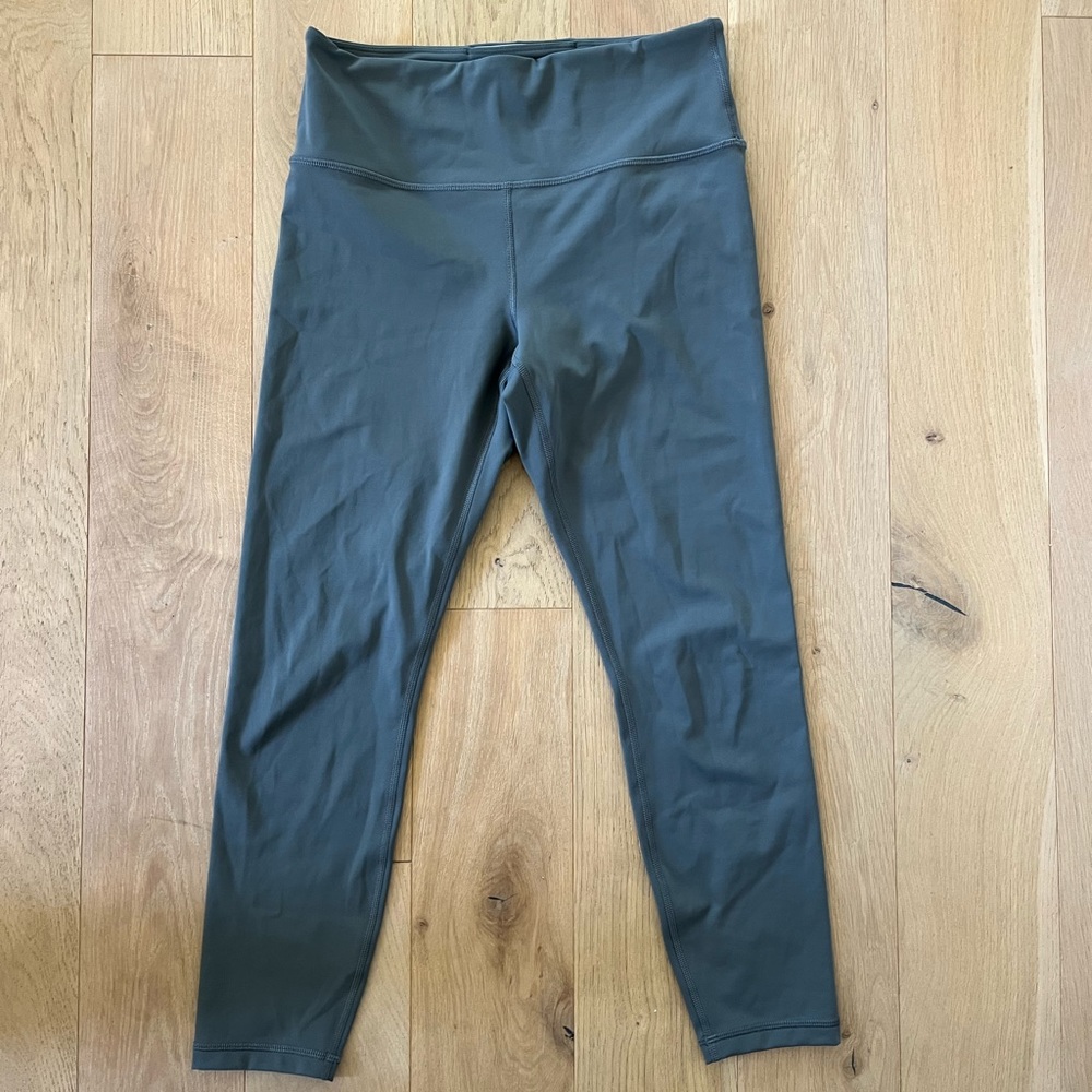 green/grey athleta leggings